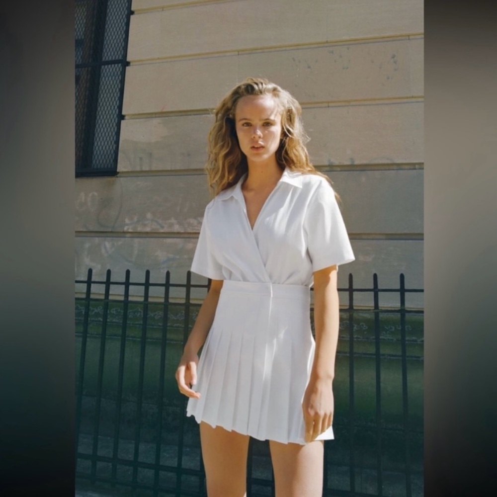 Zara Classic White Romper